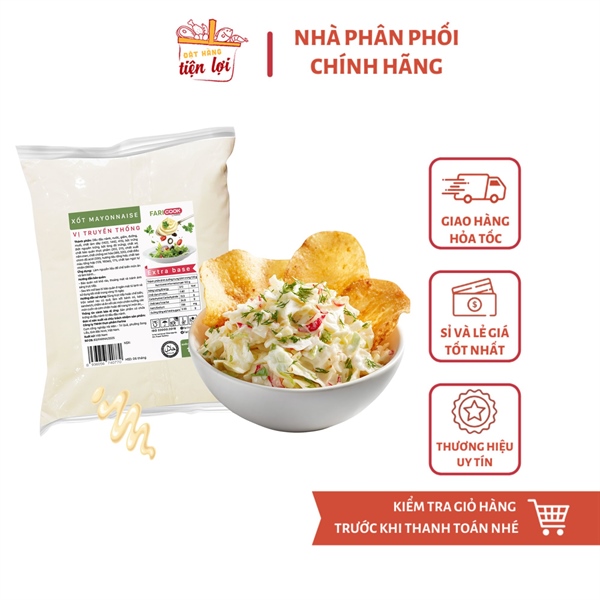 Xốt Mayonnaise vị truyền thống Túi 1Kg
