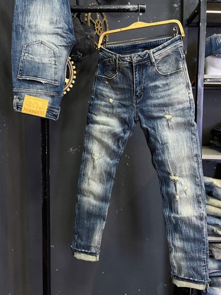 Jean Dài VIPSS26 - DSKN1939 xanh bạc rách mạng