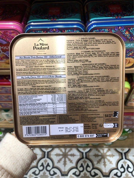 Bánh Quy La Mere Poulard Vị Caramel Pháp 500g