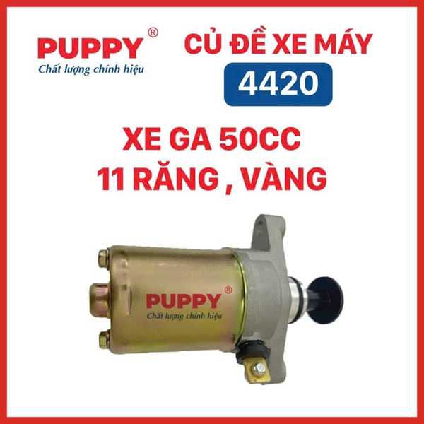 Củ đề Liberty 50CC / Vespa 50CC / Zip 50CC ( 11 răng, vàng) (PUPPY) [ 4420 ]