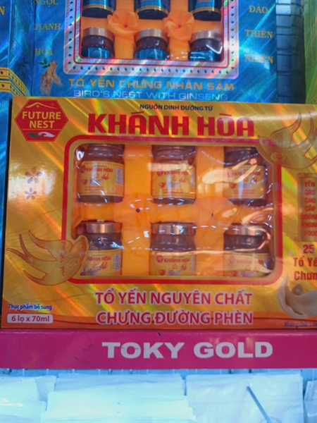 Yến sào khánh hòa HK đường phèn 6 lọ