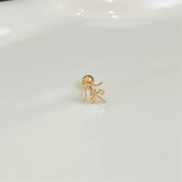 14K Sagittarius piercing (Nhân Mã 23/11 - 24/12)