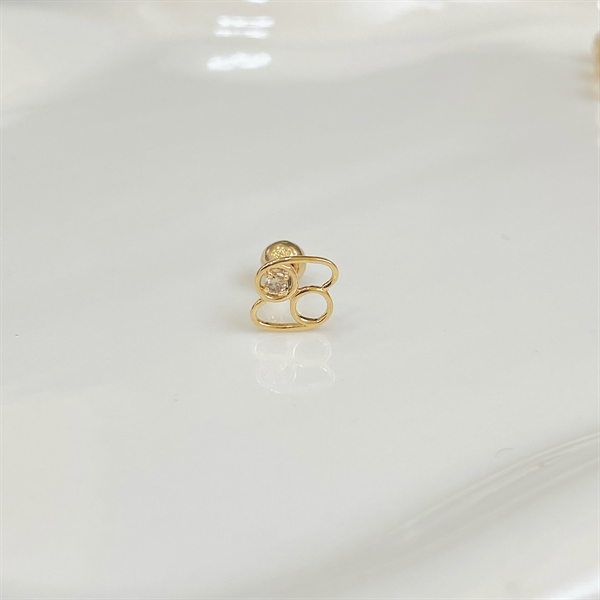 14K Cancer piercing (Cự Giải 22/6 - 22/7)