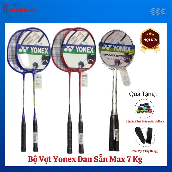 Bộ Vợt Cầu Lông Yonex Đan Sẵn Max 7 Kg