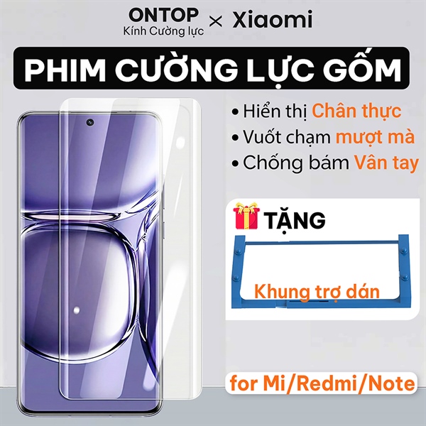 Phim Cường Lực Gốm Xiaomi 15/14/13/12/11 Pro/Ultra [Kèm Khung Dán] - Full Màn Cong, Chống Nhìn Trộm/Trong Suốt