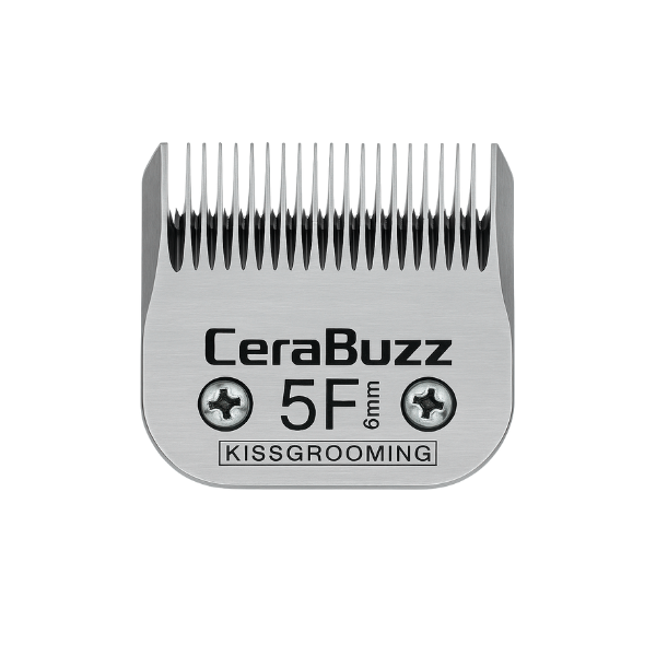 Lưỡi tông đơ A-series 5F, bằng thép carbon, cữ 6mm, Hiệu Kiss Grooming, Model KBC-5F-KISS-6mm