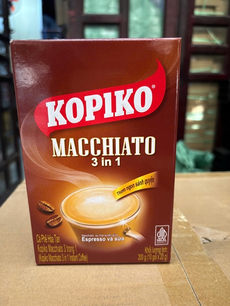 KOPIKO CÀ PHÊ MACHIATO HỘP 200G
