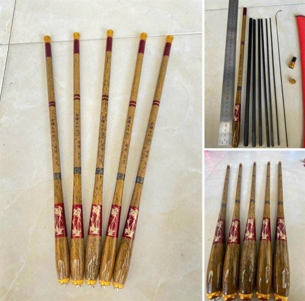 Cần rút 30cm trúc vàng 2m7