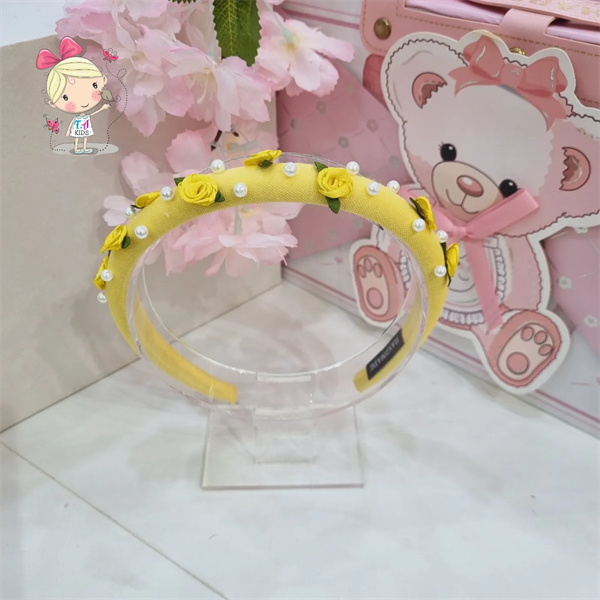 Bờm tóc xốp đính hoa và hạt