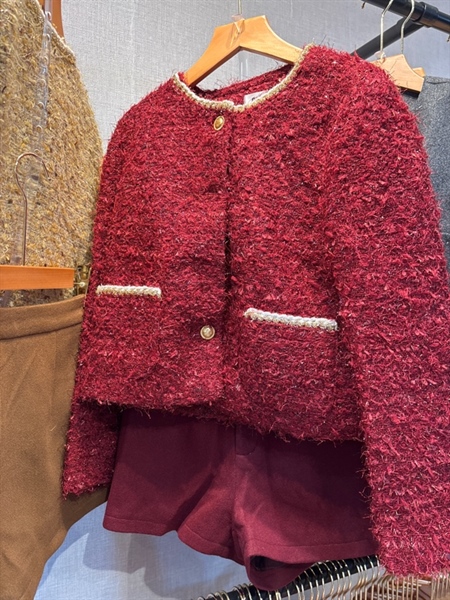 Set dạ đỏ kim tuyến Cochan