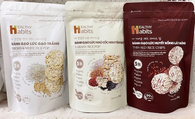 Bánh gạo lứt Healthy Habits Hàn Quốc 60GR