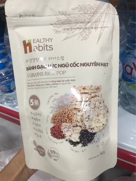Bánh gạo lứt Healthy Habits Hàn Quốc 60GR