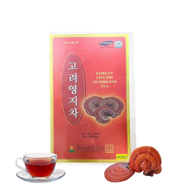 Trà Linh Chi hộp gỗ 100 gói Bio