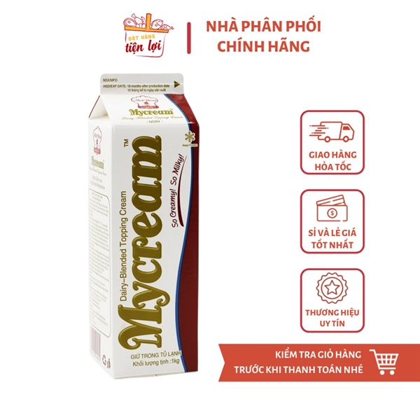 Kem Trang Trí Bánh Kem Mycream Ngà Nhất Hương (1kg)