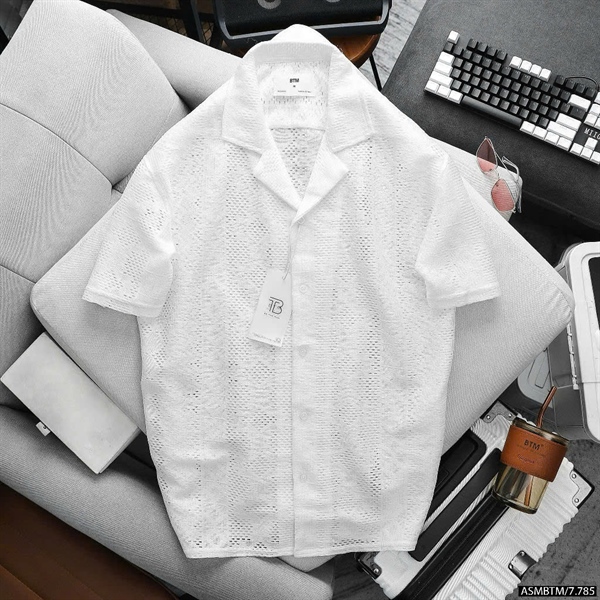 Áo Sơ Mi Tay ngắn PIZAMA Dệt SM524