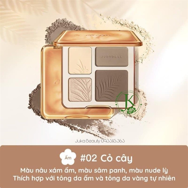 Bảng Phấn Tạo Khối Bắt Sáng JudyDoll - Tone 2 (VAT)