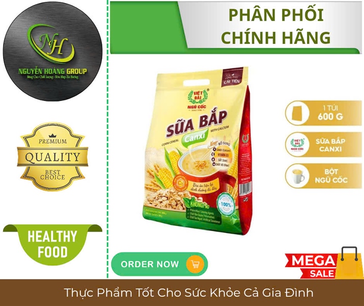 VIỆT ĐÀI_Sữa Bắp Canxi 600g