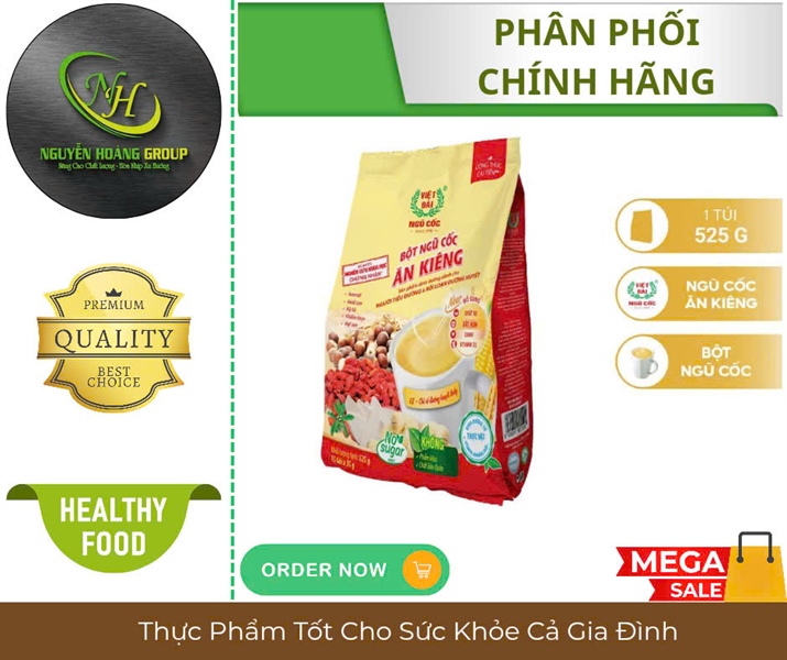 VIỆT ĐÀI_Ngũ Cốc Ăn Kiêng 525g