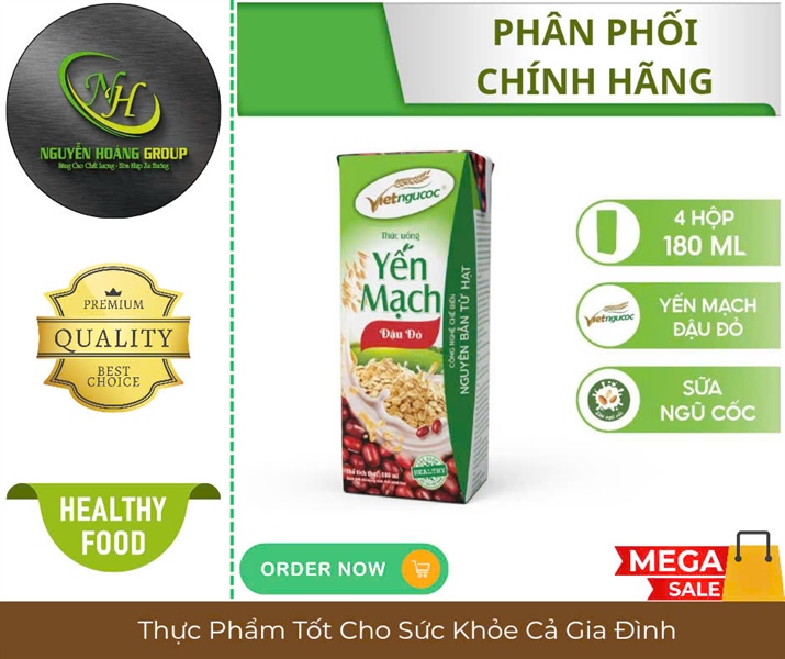 Sữa Yến Mạch Đậu Đỏ 180ml
