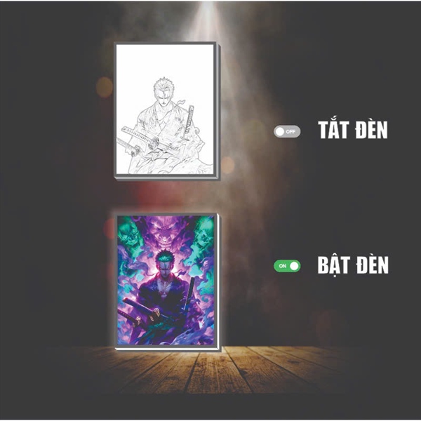 Tranh led đổi màu Zoro