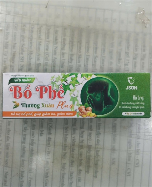 Viên ngậm Bổ phế Thường Xuân Plus JSun (Hộp 24 viên)