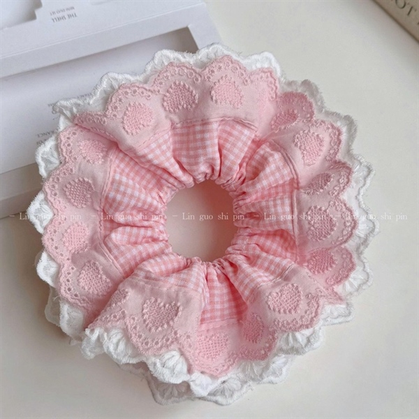 SCRUCHIES Nơ Trắng Đen