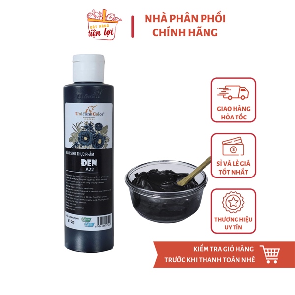 Màu Siro thực phẩm Đen 210gr