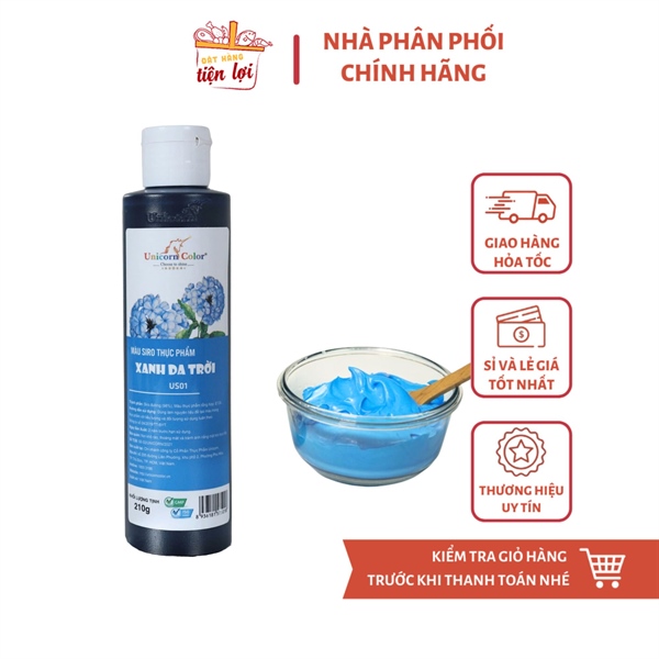 Màu Siro thực phẩm Xanh Da Trời 210gr