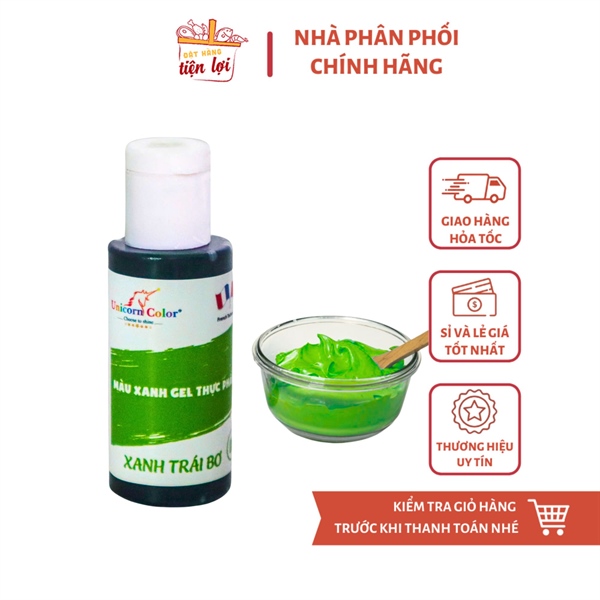 D05 - Màu Gel UNICORN Xanh Trái Bơ