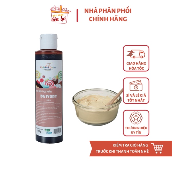 Màu Siro thực phẩm Ivory 210gr