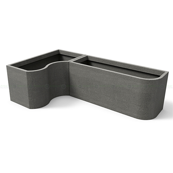 Chậu composite Anber composite bo cong Anber AURA