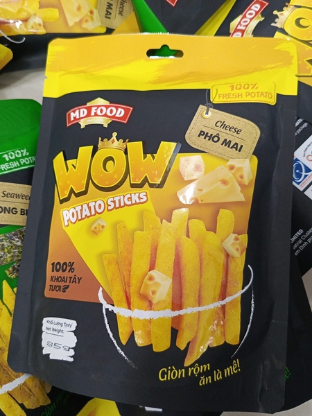 Khoai tây sấy sợi vị phô mai WOW 85g