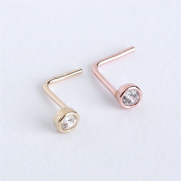 14k Tiny Sphere piercing