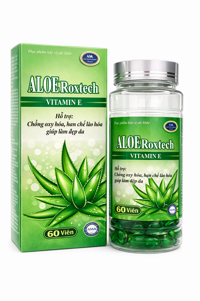 (DateT4/26) Viên Uống AloeRoxtech Vitamin E Rostex (Hộp 60 viên nang mềm) ( Q3020262301 )