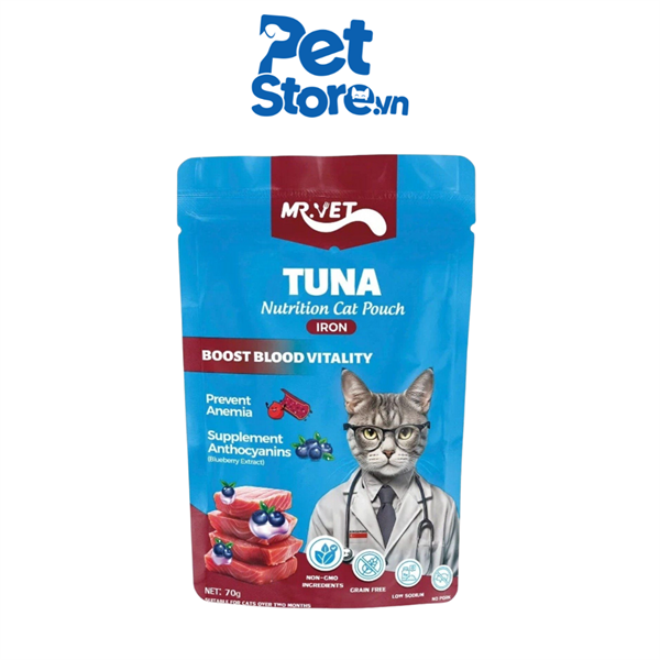 Pate Cho Mèo Mr Vet - Tuna 70g