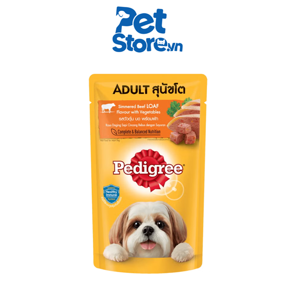 Pate Cho Chó Pedigree Adult - Vị Bò Hầm & Rau Củ 130g
