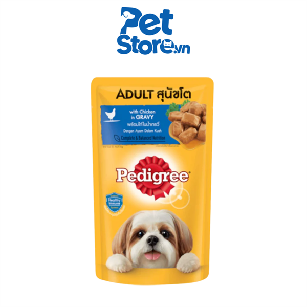 Pate Cho Chó Pedigree Adult - Vị Gà Nấu Sốt 130g