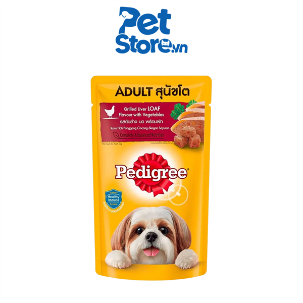 Pate Cho Chó Pedigree Adult - Vị Gan & Rau 130g