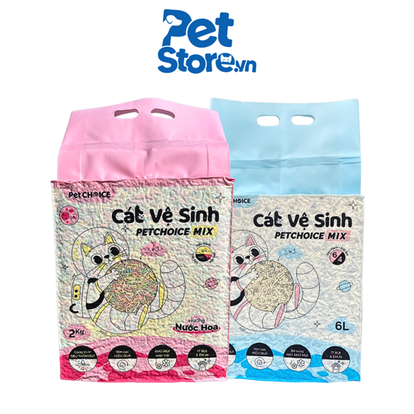 Cát Vệ Sinh Cho Mèo Đậu Nành Mix Đất Sét PetChoice 6L