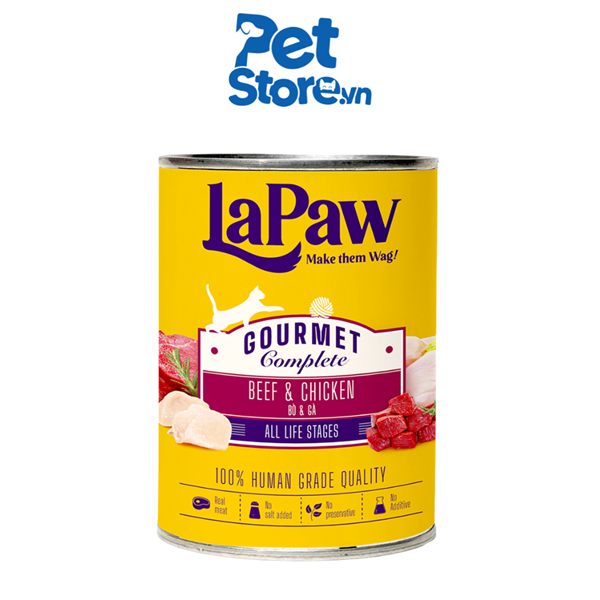 Pate Cho Mèo LaPaw - Vị Bò & Gà 375g