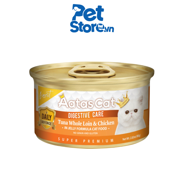 Pate Cho Mèo Aatas Daily - Cá Ngừ Và Gà - Giảm Mùi Hôi 80g
