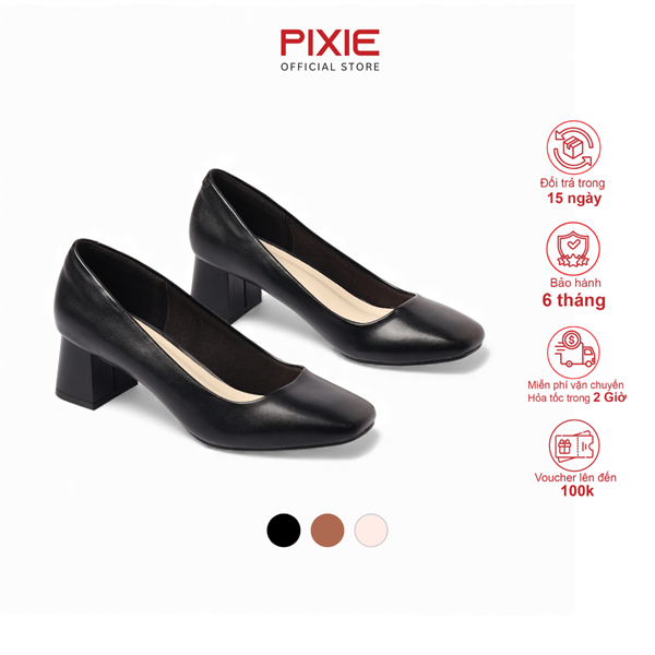 Giày Cao Gót 5cm Mũi Vuông X558