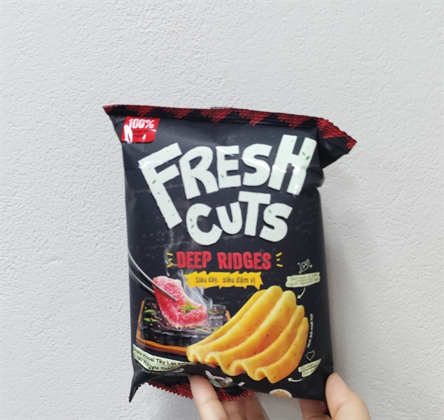 Fresh Cuts khoai tây vị bò Wagyu nướng đá 32g - Snack