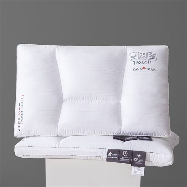 Gối công thái học Bông Textsoft Canada | Microfibre - ZNM04 - 4 vùng - (1 Cái ) - Bán theo cặp