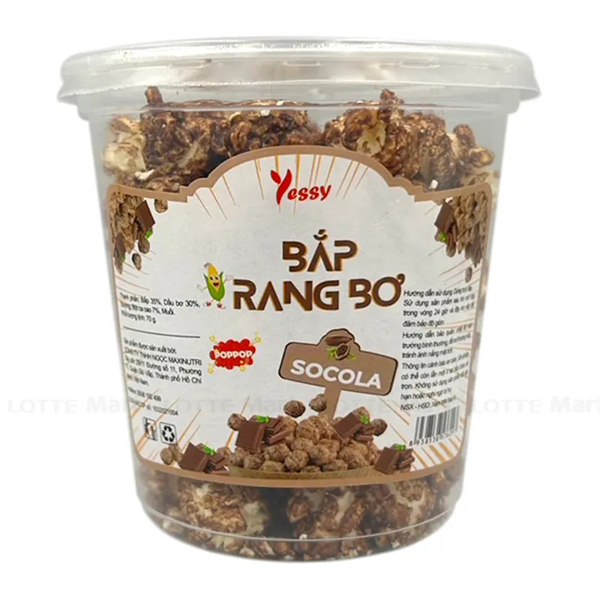 Bắp Rang Bơ Vị Socola Yessy ly 70g