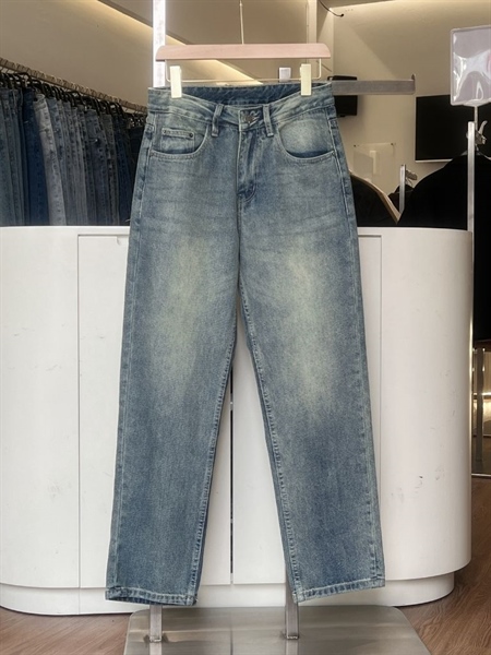 Quần Jean dài Ống Suông Xanh rêu 1117.1