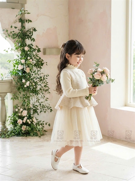 Set váy dạ chân voan Irene 5270