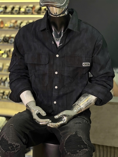 SM TD-QCCC From Loose-6231 Đen was họa tiết 2 túi