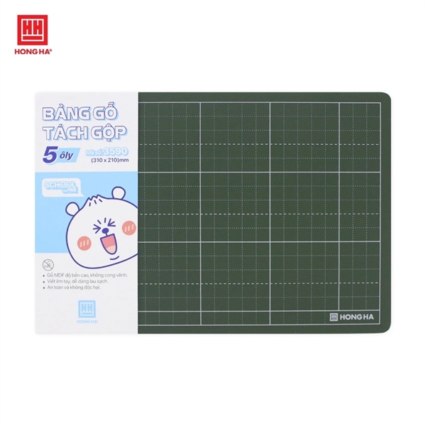 Bảng gỗ tách gộp 5 ô ly Hồng Hà - 3590