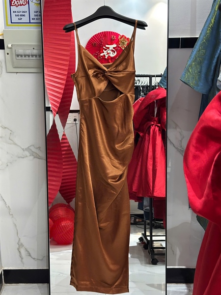 Váy nâu 2 dây SACHI